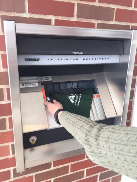 Where to deposit night drop bag